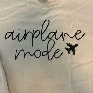 Women’s Cream Airplane Mode crewneck. Never worn!